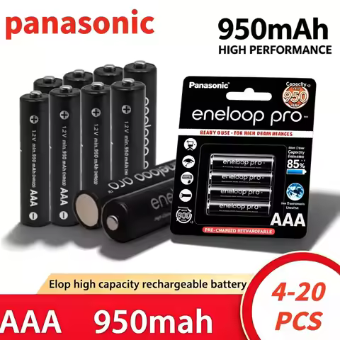Panasonic Eneloop Pro AAA 980mAh 1.2V Ni-MH Rechargeable Battery Pre-Charged for Camera Flashlight &