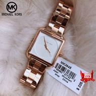 MICHAEL KORS MK Square Watch For Women Ladies Watches Pawnable Orginal Authentic Rose Gold Stainless