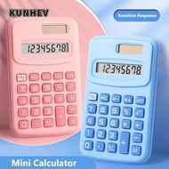 KUNHEV Mini Pocket Calculator, Silent Large LCD Display Scientific Calculator, High Quality 8-Digit 