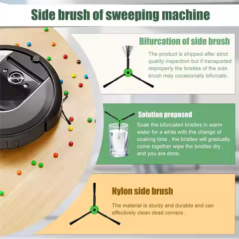 B98A-For Roomba Irobot I & J & E Series I3+/I4+/I5+/I6+/I7+/I8+/J7/J8+/E5/E6/E7 - Vacuum Parts With 