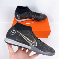 Sepatu Futsal Mercurial Superfly 8 Academy Black Gold IC