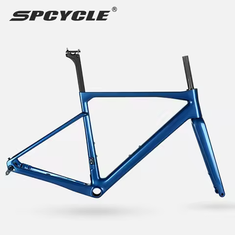Spcycle T1000 Carbon Road Bike Frame Disc Brake Frameset 700C All Internal Cables Lightweight Road B