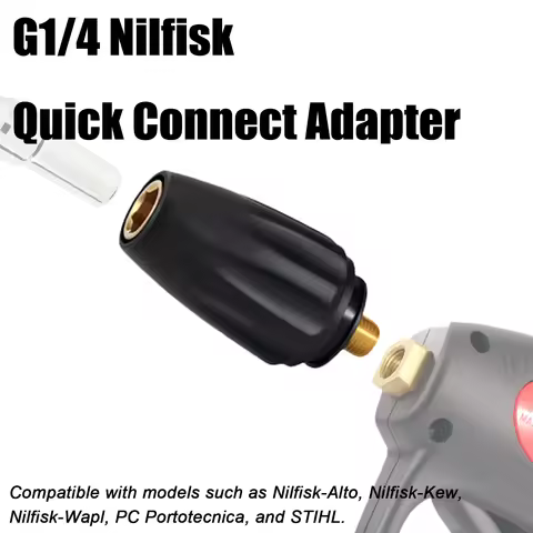 1 Pcs Quick Release Foam Lance Adapter for Nilfisk/Alto/KEW - G1/4 Thread Connector for Pressure Was