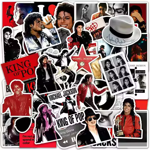 Rock 'n' Roll Michael Jackson sticker, personalized creative celebrity accessories, DIY desktop note