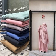 Abaya Overdeck By Sidra | Navy Navy | Dust Pink | Black Black | Alpenliebe | Royal Blue