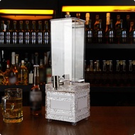 Beer Dispenser Transparent Countertop Beer Dispenser Beverage Dispenser Clear Lid Metal Tap for Bar