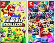 New Super Mario Bros. U Deluxe + Mario Kart 8 Deluxe - Two Game Bundle - Nintendo Switch (European Version)