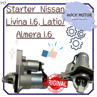 Starter  Nissan Livina 1.6 , Lation / Almera 1.6 Sentra 1.6 12V 1.4KW 10T