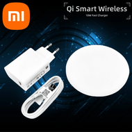 Hexinhongjian Hexinhongjian ของแท้ที่ชาร์จแบบไร้สาย XiaoMi ขาตั้งได้สูงสุด18W 9V 2A แผ่นชาร์จ3A สาย 