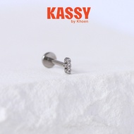 (1 pc) 3 small long stones - Titanium G23 - Kassy