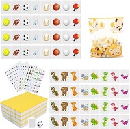 Mahjong Game Large Stones 65 Blocks 30 mm Mahjong Seaside Escape Game with DIY Stickers for Family A