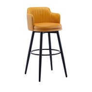 Iron Rotatable Bar Chair Home Nordic Style Bar High Stool Bar Chair Front Chair Armrest High Chair Style