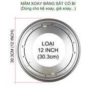 01 Mâm xoay tròn 360 độ làm kệ-tủ-mâm xoay bằng thép chống gỉ có bi (5.5-14inch tùy chọn)