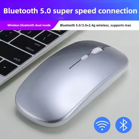 T-WOLF Gaming Mouse Rechargeable Wireless Bluetooth Mouse Ergonomic Backlight Mouse For Computer Tab