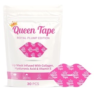 Queen Hydrating & Moisturizing Royal Plump Edition - 30 Pieces Collagen Lip Mask Anti-Wrinkle, Anti-