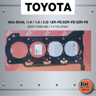 (ประกัน 1 เดือน) ประเก็นฝาสูบ TOYOTA Altis DUAL เครื่อง 1.6/1.8/ 2.0/1ZR-FE/2ZR-FE/3ZR-FE โตโยต้า อั