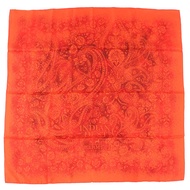 全新愛馬仕 Carré 90 印度塵土色 100% 真絲天竺葵/磚紅色披肩/圍巾/方巾，原盒，法國製造，女士款