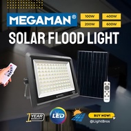 <SOLAR> MEGAMAN 100W 200W 400W 600W SOLAR LED FLOODLIGHT IP65 OUTDOOR SOLAR POWER LED FLOODLIGHT