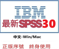 呆呆熊 正版啟動碼終身買斷 IBM SPSS 30 windows win10 11 繁體 商業版 數據分析軟體