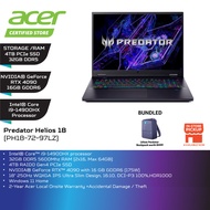 Acer Predator Helios 18 PH18-72-97LZ 18" WQXGA 250Hz Gaming Laptop ( I9-14900HX, 32GB, 4TB SSD, RTX4