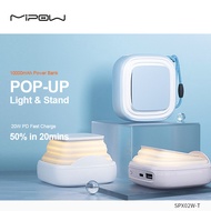 MIPOW Lamp bracket Design 20W PD Power Bank Wireless Charger 10000 mAh QI Portable Charger Quick Fas