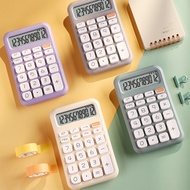 Portable Calculator 12 Digits Large Screen Display Electronic Calculator Cute School Stationery Fina