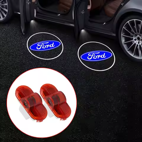 2pcs Car Door Welcome Lamp Ghost Shadow Atmosphere Light Projector Lamp For Ford Mondeo MK4 BA7 2007