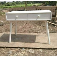 PUTIH Dressing Table 2 Drawers White 120x50x80