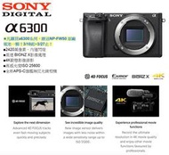 【eYe攝影】贈原電+相機包 SONY ILCE-6300 A6300 單機身 微單眼 4K 公司貨 國旅卡