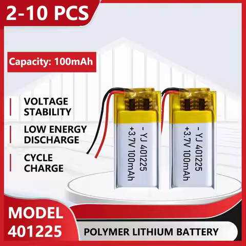 3.7V 100mAh Polymer Lithium LiPo Rechargeable Battery 401225 For Bluetooth headset, beauty instrumen