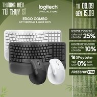 Ergonomic Combo - Logitech Wave Keys Keyboard Logitech Keyboard and Logitech Lift Vertical Mouse