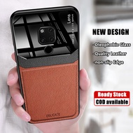 For Huawei Mate 20X 7.2 inch EVR-L29 N29 Slim Minimalist Oleophobic Glass Leather Case with non-slip