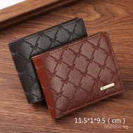 Men's Wallet New Short Driver's License Wallet Men's Card Holder Thin Card Holder Business40to50Youn