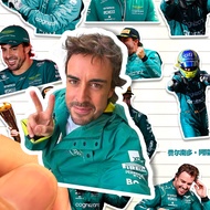 New Fernando Alonso Sticker HD Waterproof F1 Rider Fernando Alonso Martin Fleet