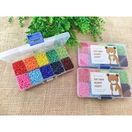 Plain Glass Bead Set 8.0 Bead/ Set DIY Bead/ Sand Bead/ Set Sand Bead/