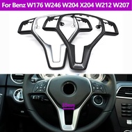 For Mercedes Benz W176 W246 W204 X204 W212 W207 W156 W117 Interior Car Steering Wheel Carbon Fiber C