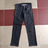 Gu black wash jeans