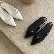 Dongdaemun Air Transport Korea Daigou (Partially Ready Stock) Exquisite Beautiful Buckle Pointed Toe