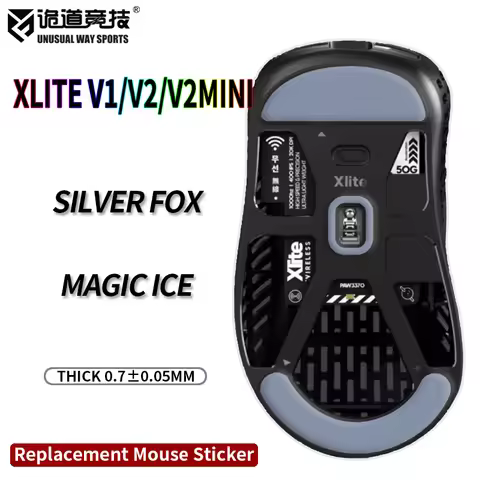 UnusualWaySports Mouse Skates Feet Pulsar Xlite V3 V2 Mini Cambered Surface PTFE Anti Collapse Magic