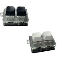 [themremain]-NEW 2 Keys 2.4G Mini Bluetooth Keyboard with RGB Light Hot-Swappable Copy Paste Wireles