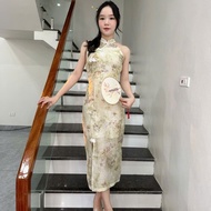 Double Layer Silk Cheongsam Dress SX21