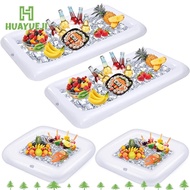 HUAYUEJI Pool Buffet Tray, Inflatable Portable Salad Bar Tray,  Buffet Tray PVC Inflatable Serving T