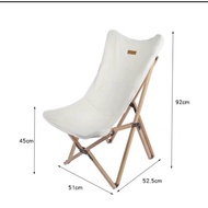 Mountainhiker Outdoor Glamping Wooden Canvas Butterfly Chair