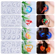 DIY Crystal Epoxy Resin Irregular Earrings Pendant Silicone Mold Geometry Necklace Keychain Pendant 