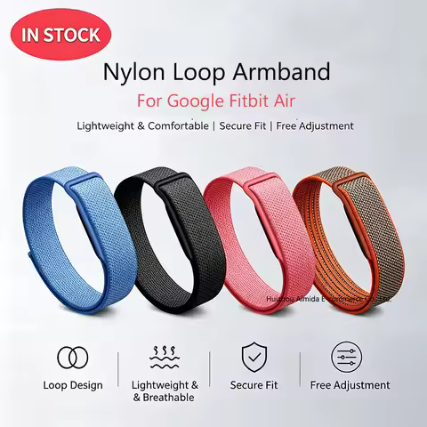 Breathable Woven Nylon Armband For Fitbit Air Adjustable Sport Bicep Strap Comfortable Fitness Track