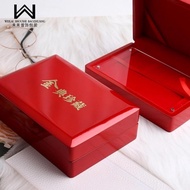 Jewelry Box Jewelry Display Box Gift Packaging Box Gold Coin Gold Bar Storage Box Bright Red Gold Co