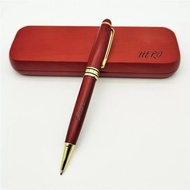 枫木笔盒圆珠笔免费刻字套装毕业礼物