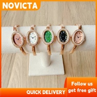 Oval Watch Vintage Quartz Movement Wrist Watch Niche Quartz Watch