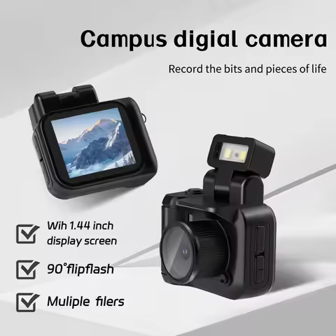 Y4000 Retro Ultra-Compact Camera 1080P HD Screen Flash Lamp Battery Dock Portable Video Recording Ca