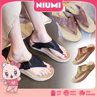 Ready Stock NIUMI NS264 Casual Sandal Women’s Sandals Kasut Wanita Murah Shoe Girl Flat Shoes Travel